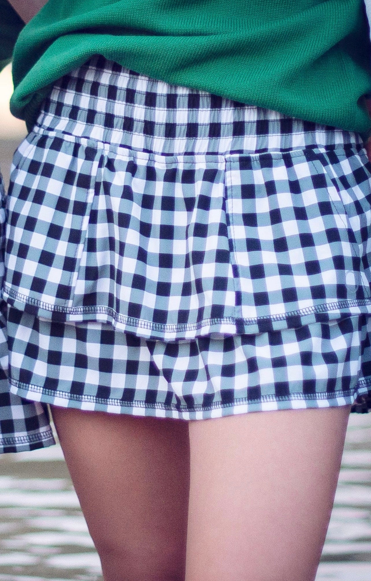 Tennis Skirt Ruffles Gingham