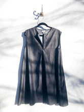 Load image into Gallery viewer, The Milton Dress in Crisp Black Chambray