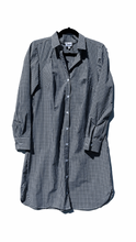 Load image into Gallery viewer, Sea Island Shirtdress in Black and White Gingham