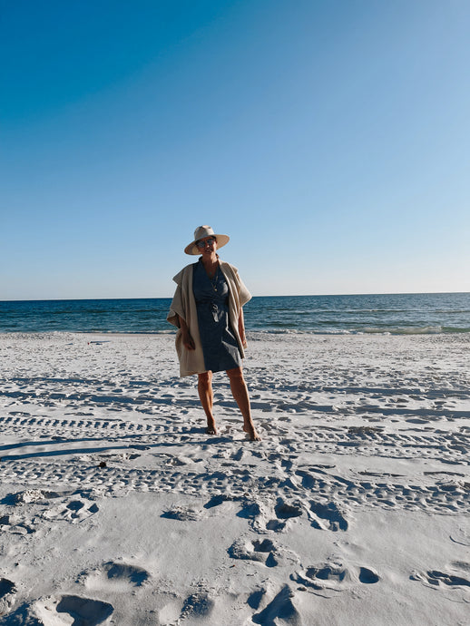 Santa Rosa Beach Wrap Dress - Beach Blue