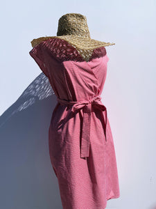 Santa Rosa Beach Wrap Dress - Red Gingham
